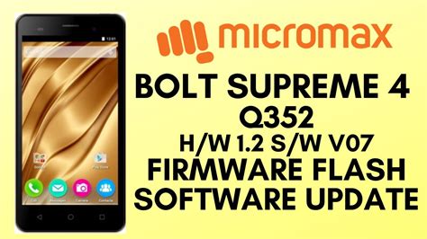 Micromax Q352 Firmware Flashing Done ( hw v1.2 sw v07 ).